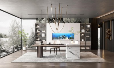 现代茶室3D模型下载